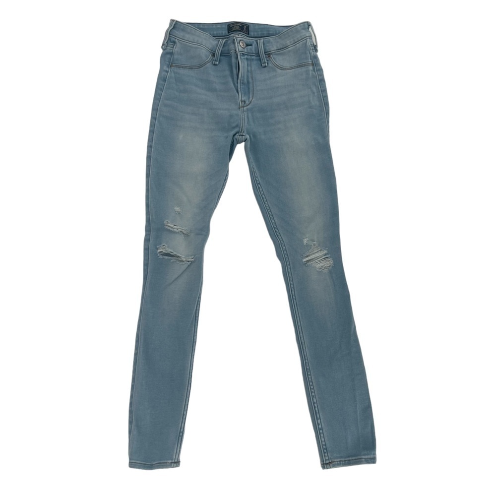 Abercrombie & Fitch Mid Rise Distressed Jean Leggings Size 25 Short Women’s